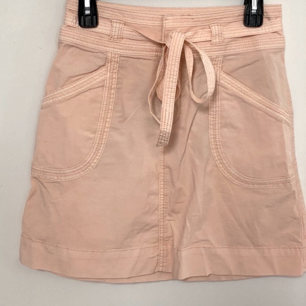 Anthropologie Peach Midi Skirt